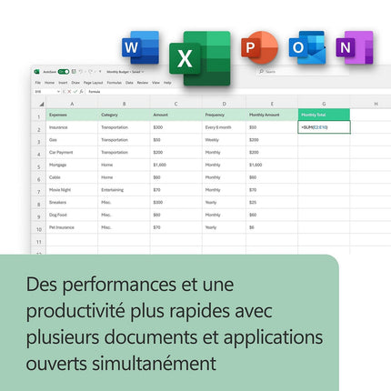 ESD MICROSOFT Office Famille et entreprise 2024