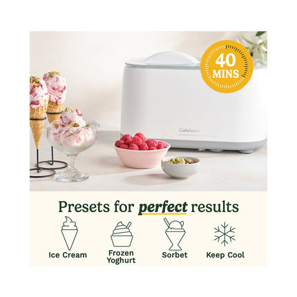 Sorbetière CUISINART ICE90E Machine à glace et à gelato
