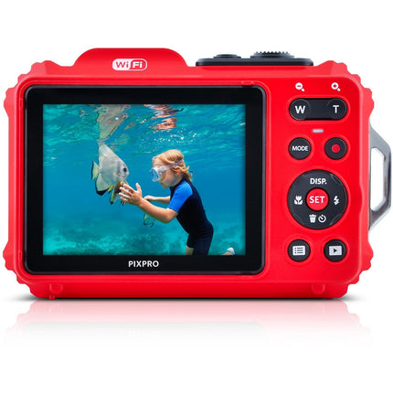 Appareil photo Compact KODAK WPZ2 Rouge Pack 2e batterie+carte SD 16g