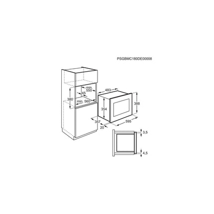 Micro ondes grill encastrable ELECTROLUX LMS4253TMX