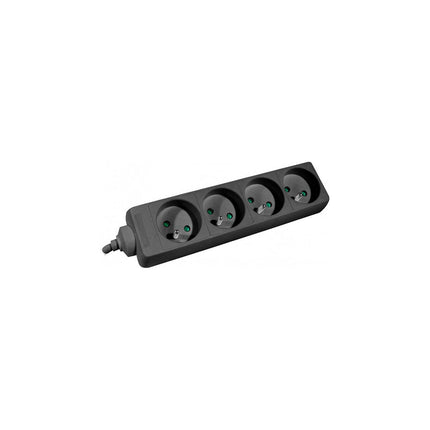 Multiprise KOMELEC Multiprise électrique 4 prises noire