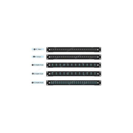 Accessoire rack KOMELEC Face avant fibre 12 SC UPC Simplex
