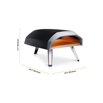 Four à pizza gaz OONI Koda 16 noir pizza 40 cm, préchauffage 20 min, de 155 à 500°C