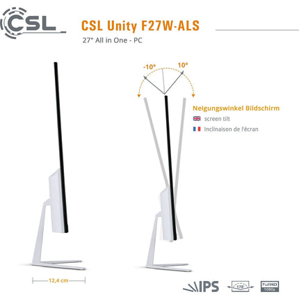 Ordinateur tout-en-un CSL-COMPUTER Unity F27W-ALS/512Go/8Go/Win11Pro