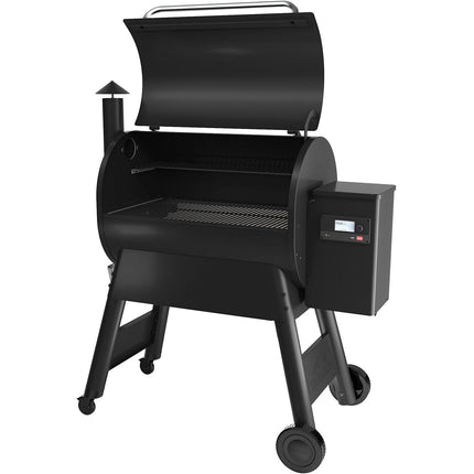 Barbecue pellet TRAEGER Pro 780 noir sur chariot, grille haute 76x18 cm, grille basse 76x48 cm