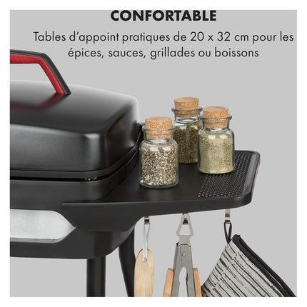 Barbecue électrique KLARSTEIN Gatsby 2000W - 20x32cm- Noir