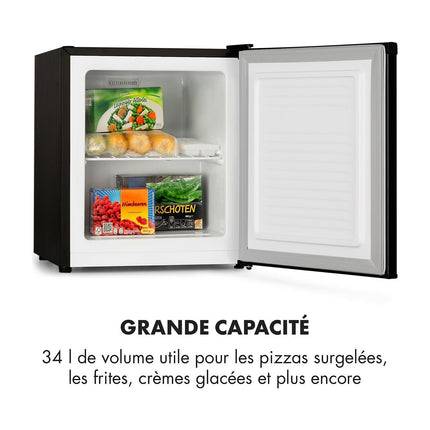 Mini congélateur KLARSTEIN Garfield Eco 4 étoiles 34L compact noir