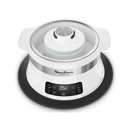 Cuiseur MOULINEX VJ504010R steam up blanc inox 8 programmes automatiques Reconditionné