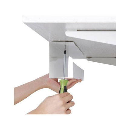 Goulotte range-câbles KIMEX Passe-câbles de bureau 60 cm Blanc