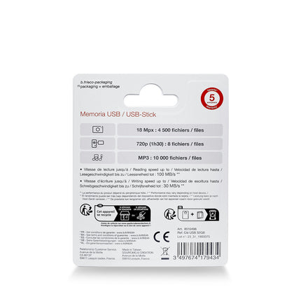Clé USB ESSENTIELB Tripack x 3 32Go