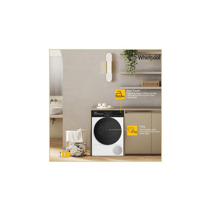 Sèche linge pompe à chaleur WHIRLPOOL CWD122MWBSFR
