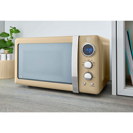 Micro ondes SWAN Retro Micro-ondes 20L, SM22030CNEU, 800W