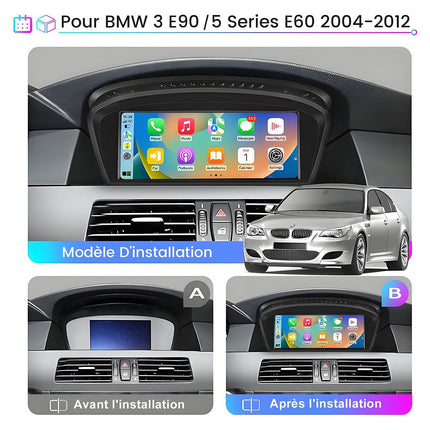 Autoradio connecté JUNSUN pour BMW E60 E90-E93 CCC system Carplay