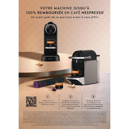 Nespresso DELONGHI NESPRESSO Inissia EN80.B + 50 capsules