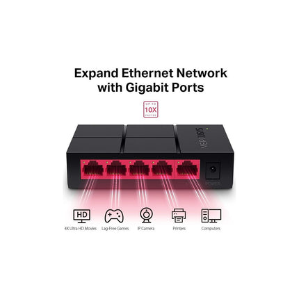 Switch ethernet MERCUSYS MS105G - 5 ports