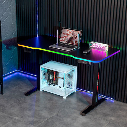 Bureau gamer AMSTRAD AMS-DESK120T-LED-VORTEX