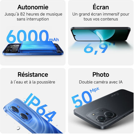 Smartphone XIAOMI Redmi 15C 256Go 4G