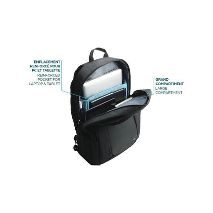 Sac à dos MOBILIS TheOne Éco-conçu PC 14-15,6'' Noir