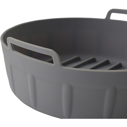 Panier ESSENTIELB Lot de 2 Ronds 20cm en Silicone Réutilisable - Moule Antiadhésif pour AirFryer & Four