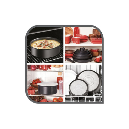 Batterie de cuisine TEFAL Ingenio Easy Plus lot 3 casseroles