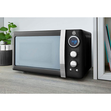 Micro ondes SWAN Retro Micro-ondes 20L, SM22030LBNEU,800W