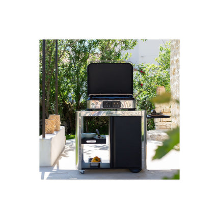 Chariot Plancha ENO ACHILLE Porte Inox compatible plancha ENO