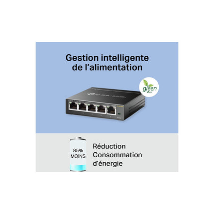 Switch ethernet TP-LINK TL-SG105S 5 ports 10 / 100 / 1000Mbps