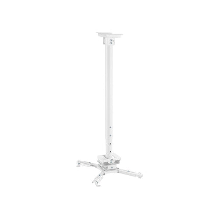 Support vidéoprojecteur KIMEX plafond, hauteur 75-115 cm, blanc