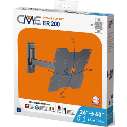 Support mural TV MELICONI ER 200 26-40''