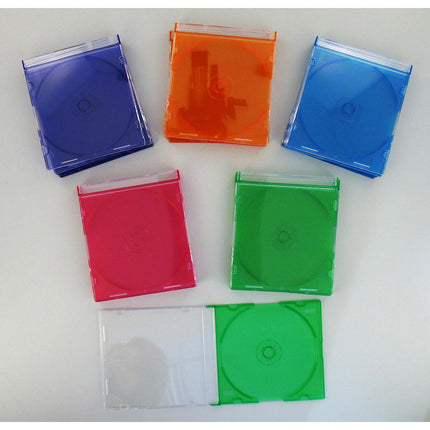Boite à CD/DVD HAMA Slim CD pack de 25 Différents coloris