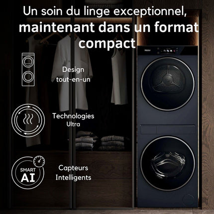 Lave linge séchant hublot HAIER CLC108-GNU1-S