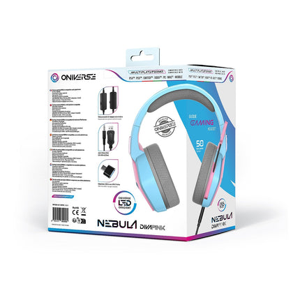 Casque gamer ONIVERSE Nebula Diva Pink