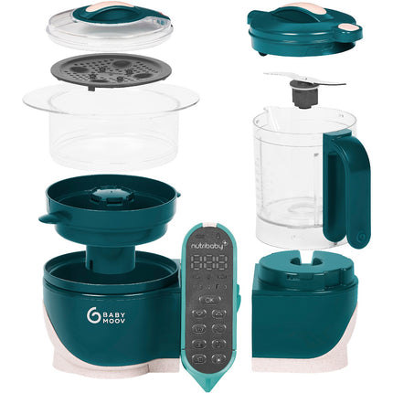 Mixeur Cuiseur Bébé BABYMOOV Nutribaby + Opal Green