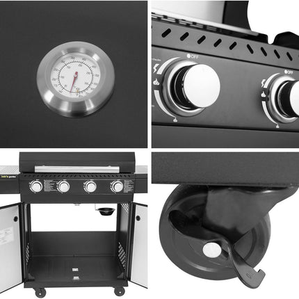 Barbecue gaz COOK'IN GARDEN Cuisine extérieure modulable FYRA - 4 br