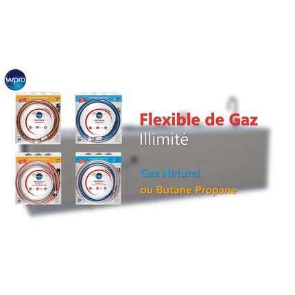 Tuyaux gaz WPRO TBE150 butane/propane 1.5m illimité