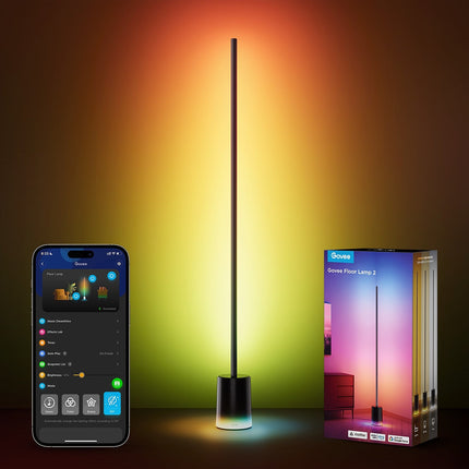 Lampe connectée GOVEE Lampadaire RGBICWW 2 152cm