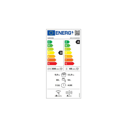 Lave linge séchant hublot SAMSUNG WD11DG6B85BKU3