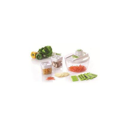 Mandoline HERZBERG Trancheuse à légumes avec récipients Her
