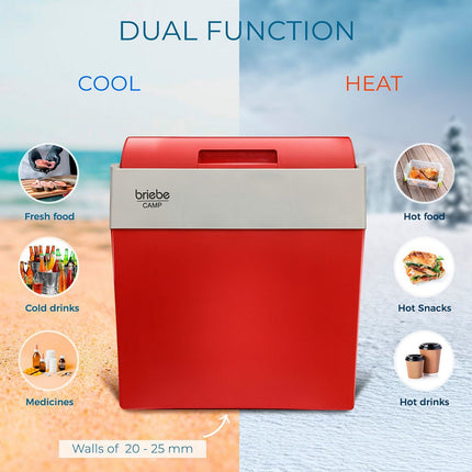 BRIEBE Glacière Électrique Portable CF1153RED