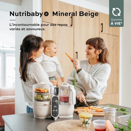 Mixeur Cuiseur Bébé BABYMOOV Nutribaby + Opal Green