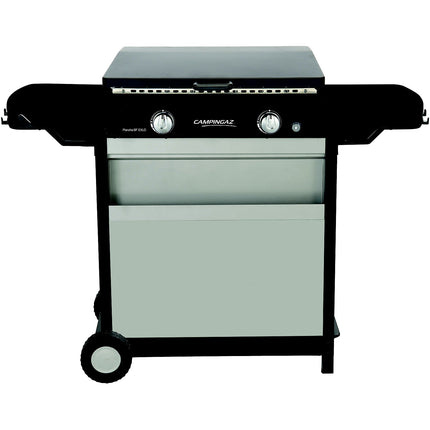 Plancha gaz CAMPINGAZ BLUE FLAME EXLD 2 brûleurs sur chariot, 60x40 cm
