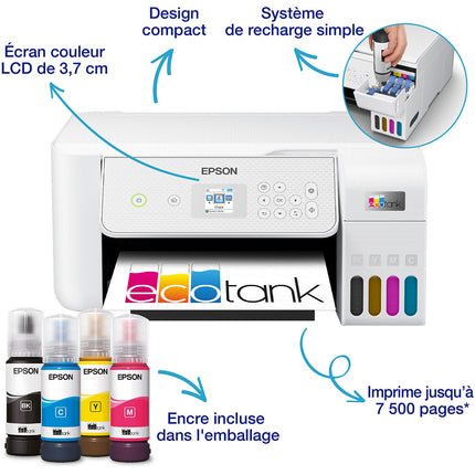 Imprimante jet d'encre EPSON EcoTank ET 2865