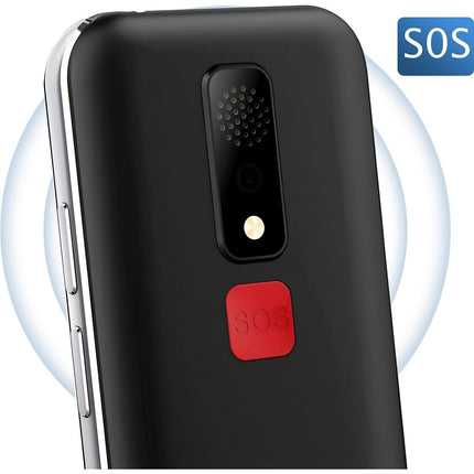 Téléphone sans fil GEEMARC Larges touches - Bouton SOS - Noir