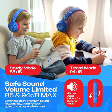 Casque POWERLOCUS PowerLocus PLED Câblé Rouge