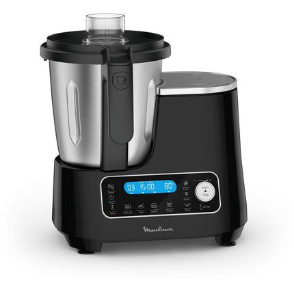 Robot cuiseur MOULINEX Clickchef noir HF456810 + cuiseur vapeur