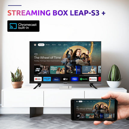 Passerelle multimédia STRONG LEAP-S3+ V2 Box Google TV 4K Chromecast