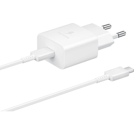 Chargeur SAMSUNG USB-C 15W + cable blanc