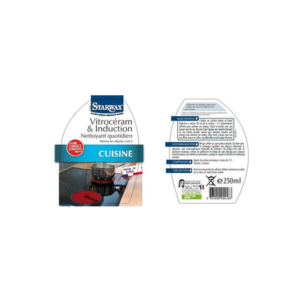 nettoyant STARWAX Quotidien vitro et induction 250ml