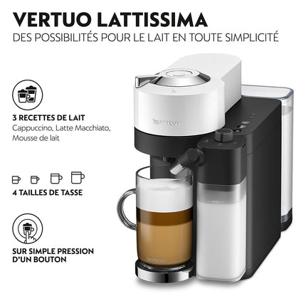 Nespresso DELONGHI LATTISSIMA One Blanche ENV300.W
