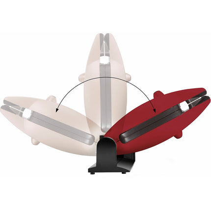 Croque, gaufrier, gaufrette LAGRANGE Premium Gaufres Rouge Mat - Spatule